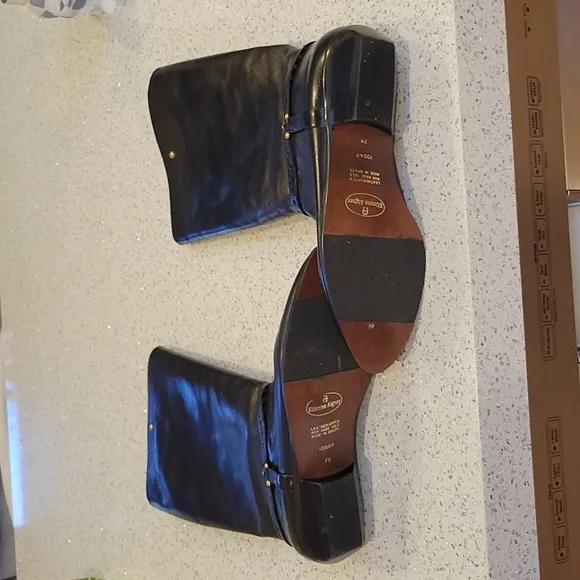 NEVER WORN ETIENNE AIGNER TALL EQUESTRIAN RIDING  LEATHER BOOTS.