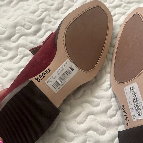 NEW 27EDIT Naturalizer CarolineLoafer Suede Slip On Nubuck Mocshoes