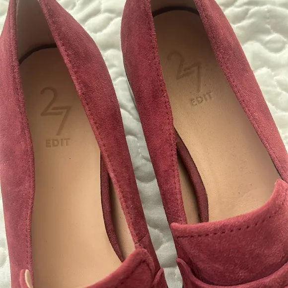 NEW 27EDIT Naturalizer CarolineLoafer Suede Slip On Nubuck Mocshoes