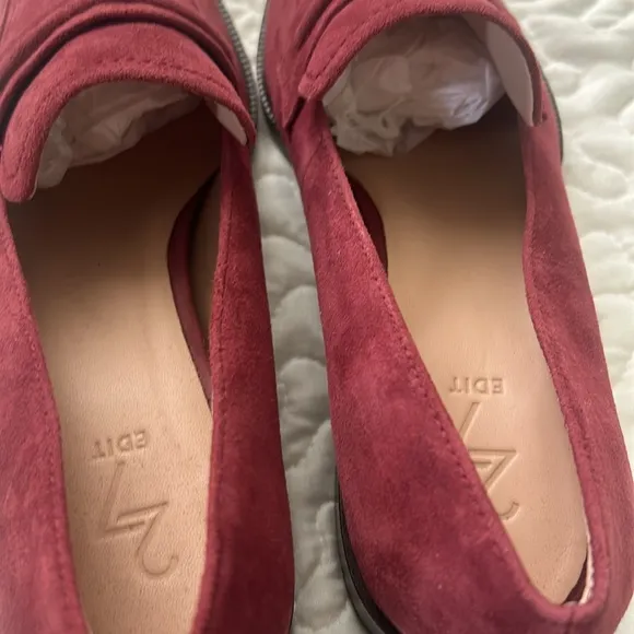 NEW 27EDIT Naturalizer CarolineLoafer Suede Slip On Nubuck Mocshoes