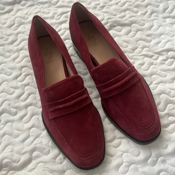 NEW 27EDIT Naturalizer CarolineLoafer Suede Slip On Nubuck Mocshoes