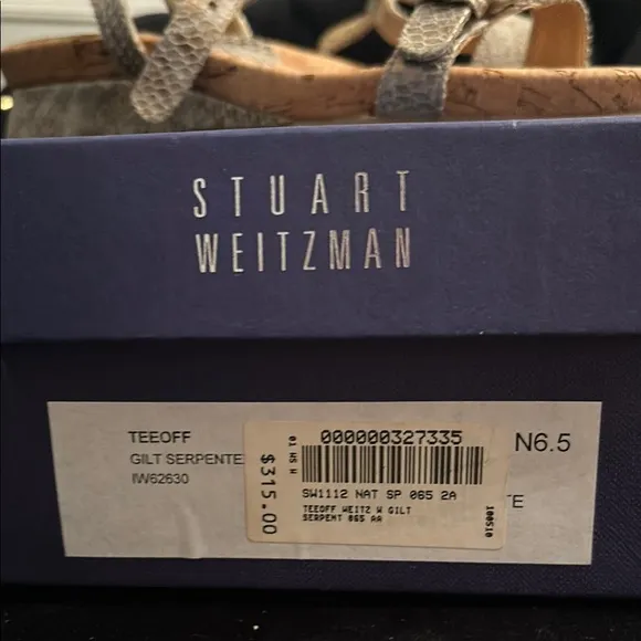 NEW 6.5 Stuart Weitzman Silver Sandals