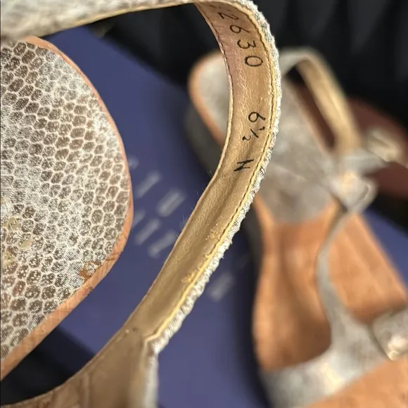 NEW 6.5 Stuart Weitzman Silver Sandals