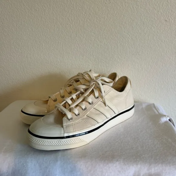 New adidas Originals Nizza RF 74 sneakers in beige 10 1/2