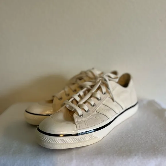 New adidas Originals Nizza RF 74 sneakers in beige 10 1/2