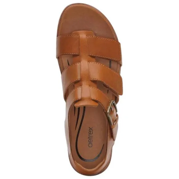 NEW AETREX women's romy sandals in ginger