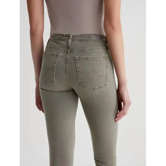 NEW AG JEANS prima ankle jeans in sulphur dried parsley
