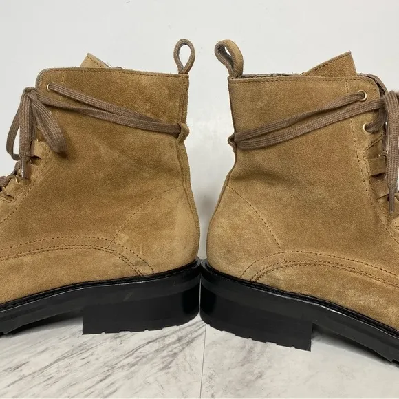 New! All Saints Lira Sand Suede Hiker Boot 40