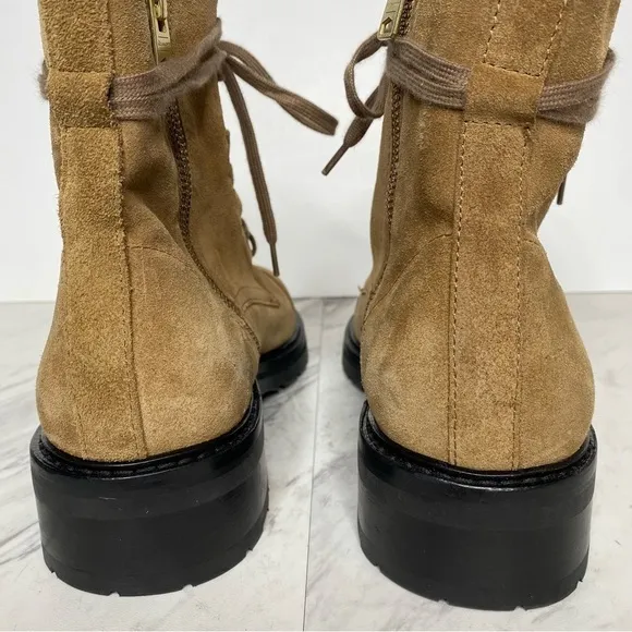 New! All Saints Lira Sand Suede Hiker Boot 40