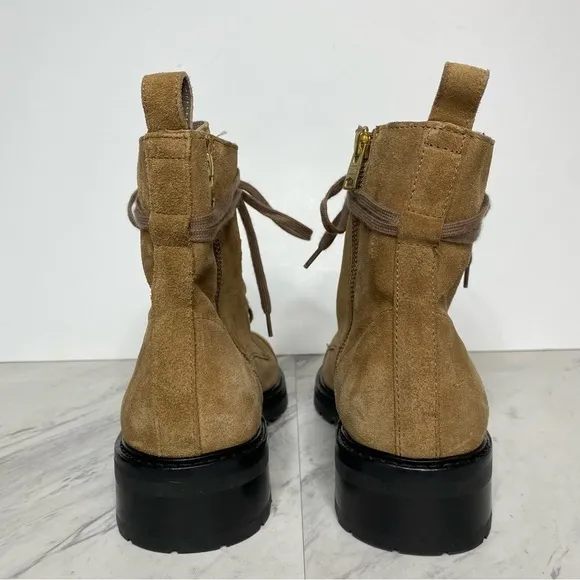 New! All Saints Lira Sand Suede Hiker Boot 40