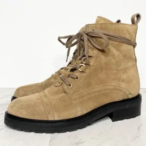 New! All Saints Lira Sand Suede Hiker Boot 40