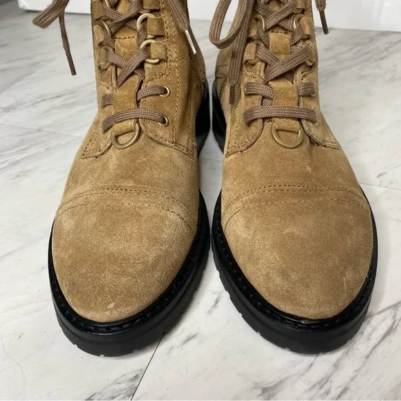New! All Saints Lira Sand Suede Hiker Boot 40