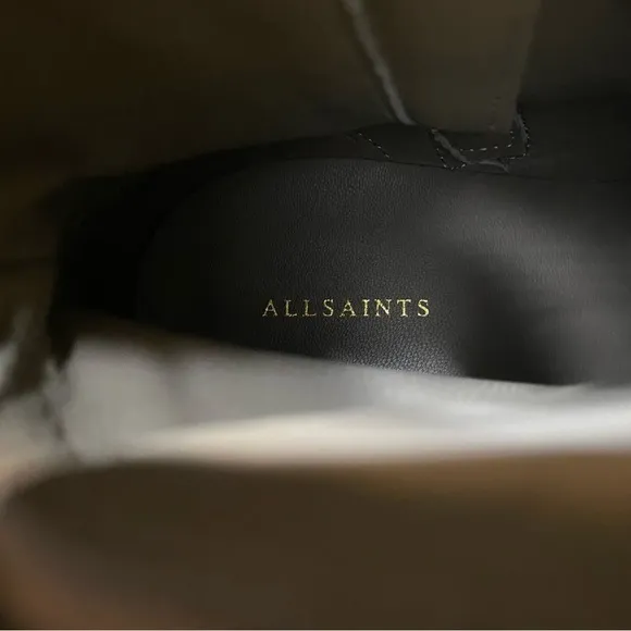 New! All Saints Lira Sand Suede Hiker Boot 40