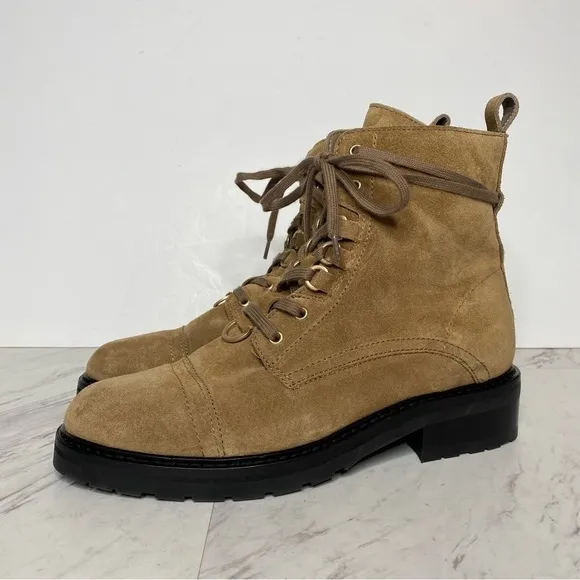 New! All Saints Lira Sand Suede Hiker Boot 40