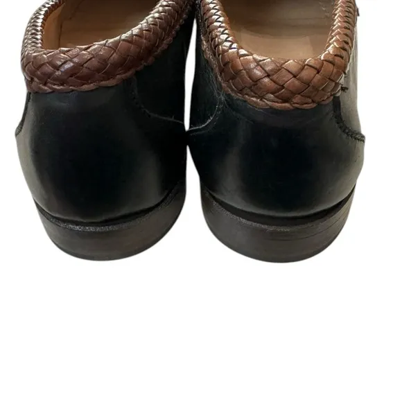 New Allen Edmonds Maxfield Black Brown Leather Slip-on Loafers 8  8D