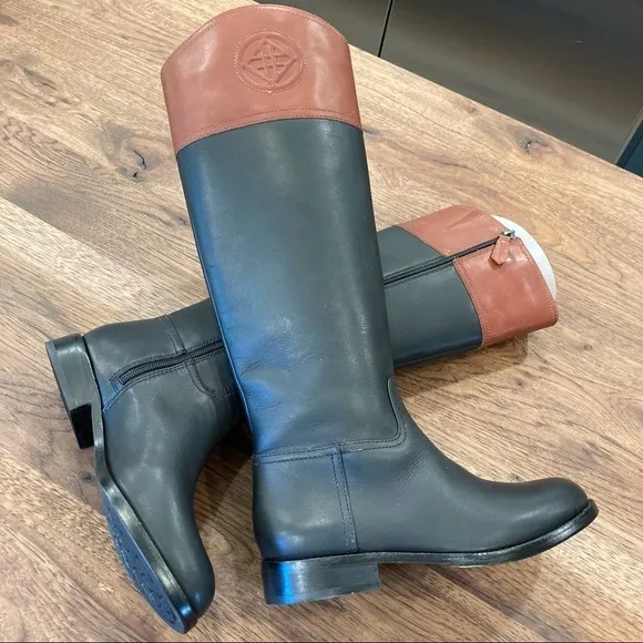 New Antonio Melani sz 6 black brown riding boots