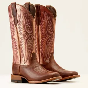 NEW ARIAT women's frontier calamity boots in brown/desert
