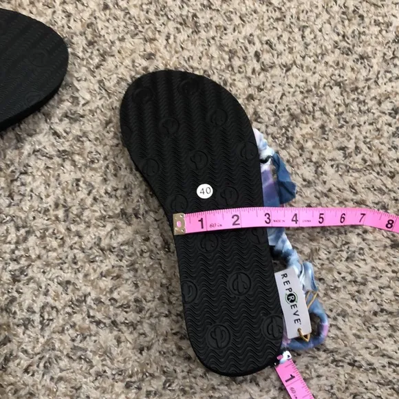 NEW Arizona Love Sandals Size EU 40 US 10 Blue Pink Tie Dye