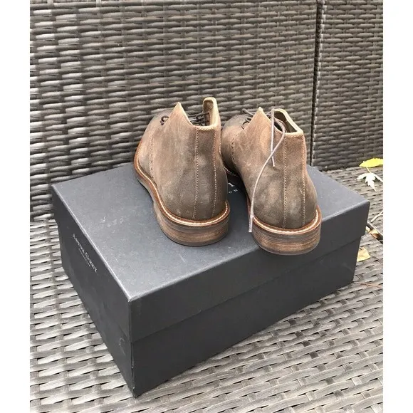 New Aston Grey Collection Legaewet Rust Boots Men 8 Leather Waxed Suede Rts:$199