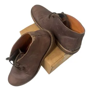 NEW Astorflex Vera Pelle Chukka Boots Men EU 46 US 12 Brown Leather Round Toe