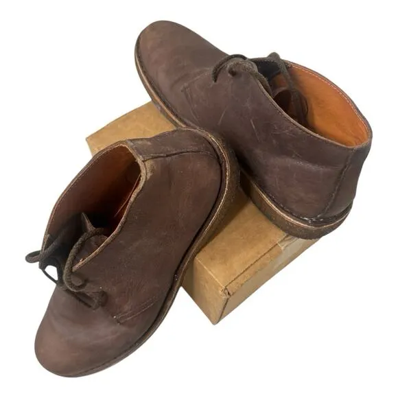 NEW Astorflex Vera Pelle Chukka Boots Men EU 46 US 12 Brown Leather Round Toe