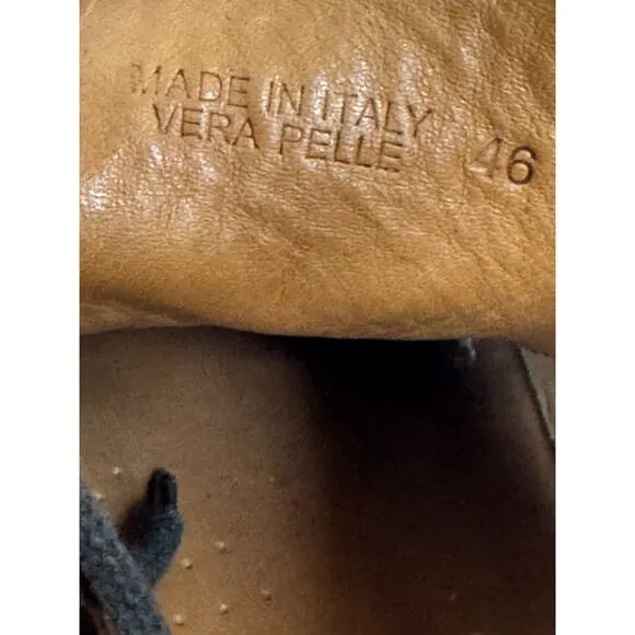 NEW Astorflex Vera Pelle Chukka Boots Men EU 46 US 12 Brown Leather Round Toe