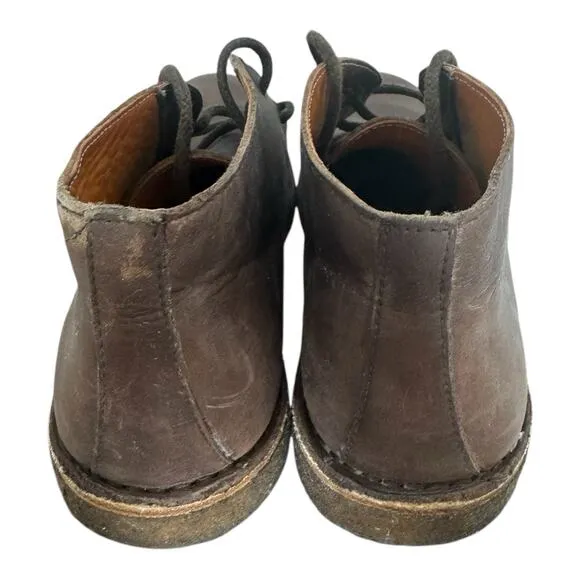 NEW Astorflex Vera Pelle Chukka Boots Men EU 46 US 12 Brown Leather Round Toe