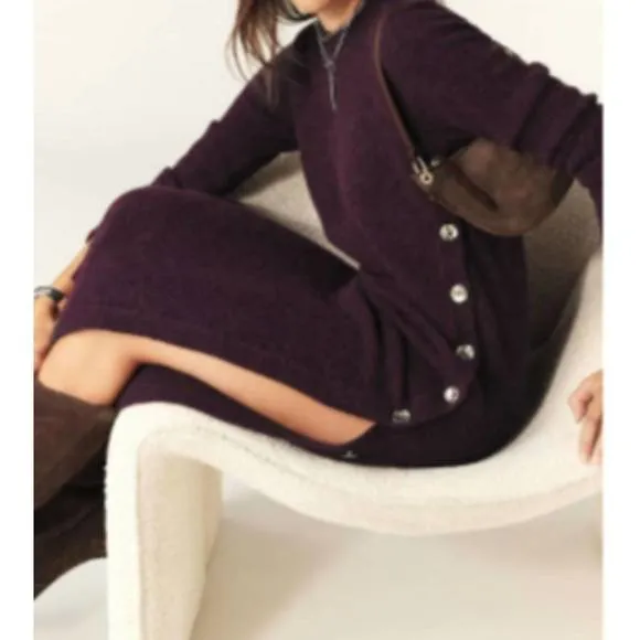 NEW BA&amp;SH doree maxi dress in aubergine