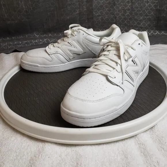 New Balance 480 Sneakers Men 14 White Low Clean Classiccore Streetwear Workwear
