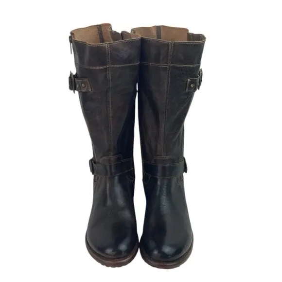 New Bed Stu Gogo Boots Women’s Size 9 Brown Leather Tall Riding Grunge Festival