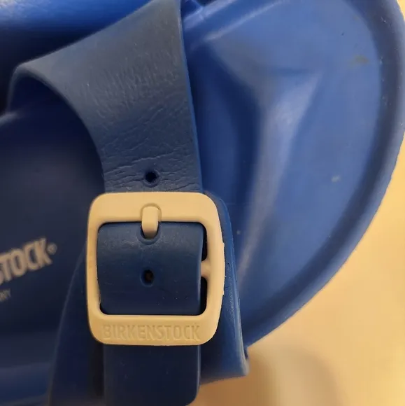 New Birkenstock Madrid EVA Blue One Buckle Comfort Sandals Woman sz.7/38 Ret $88