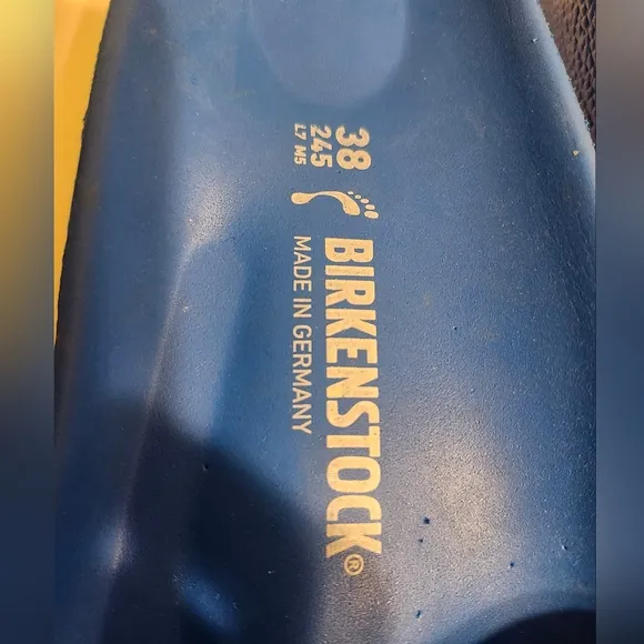 New Birkenstock Madrid EVA Blue One Buckle Comfort Sandals Woman sz.7/38 Ret $88