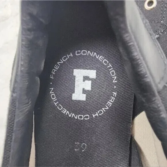 New Black French Connection sneakers sz 39/8.5