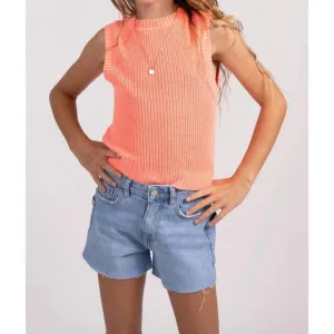 NEW CENTRAL PARK WEST girls sweater vest in poppy