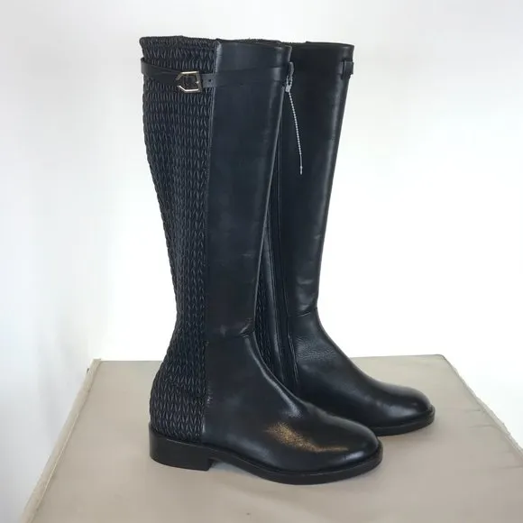 New Cole Haan Black Lexi Grand Stretch Strap Boots
