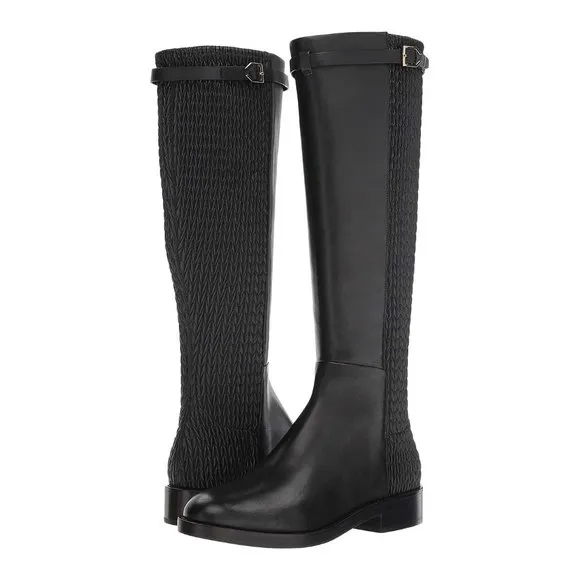 New Cole Haan Black Lexi Grand Stretch Strap Boots