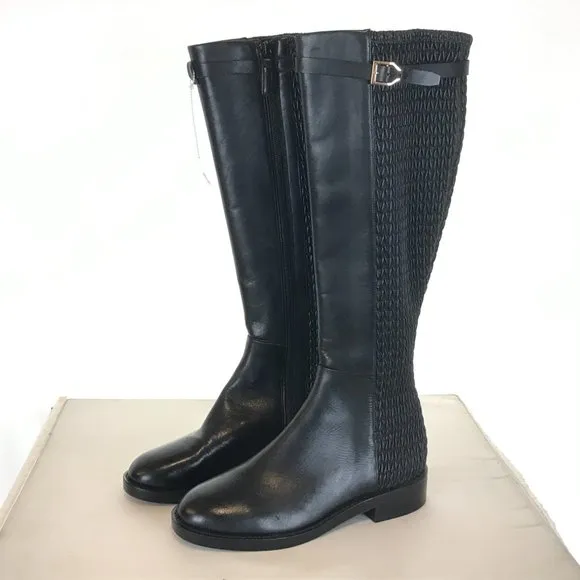 New Cole Haan Black Lexi Grand Stretch Strap Boots