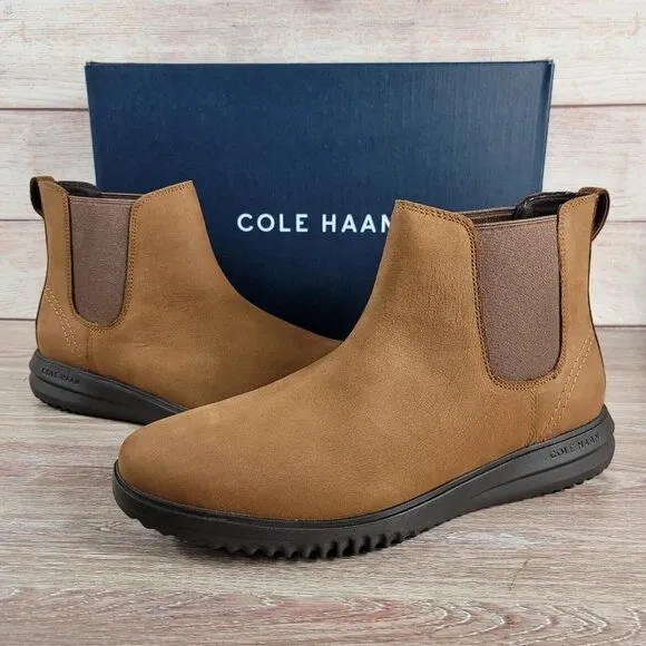NEW Cole Haan Grand Chelsea Boots Men Size 11.5 Nubuck Dress Casual Chukka Shoes