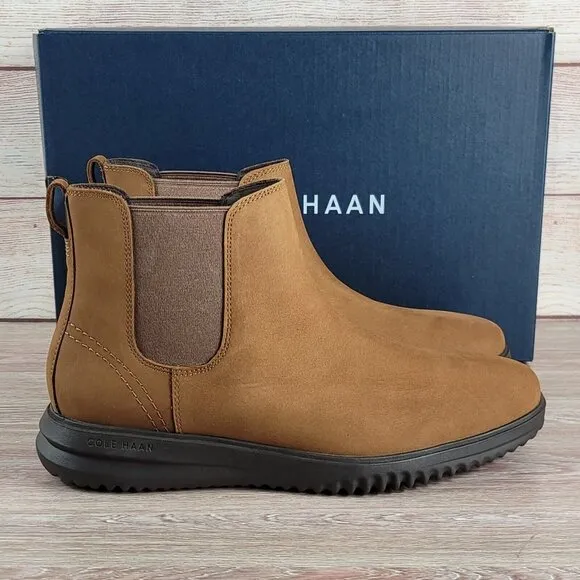 NEW Cole Haan Grand Chelsea Boots Men Size 11.5 Nubuck Dress Casual Chukka Shoes