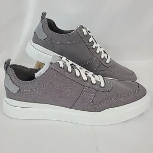 NEW Cole Haan Men's Grandpro Rally Stormcloud Grey Canvas Court Sneakers Sz 8.5