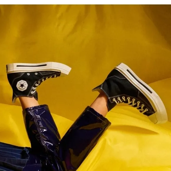 ⭐NEW Converse Chuck 70 De Luxe SQUARED Hi Top Black Canvas A06435C⭐