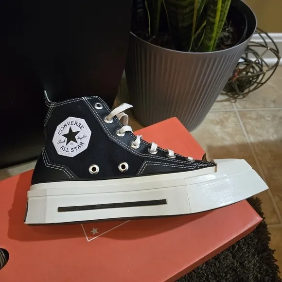 ⭐NEW Converse Chuck 70 De Luxe SQUARED Hi Top Black Canvas A06435C⭐