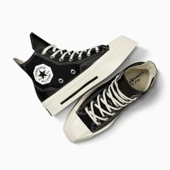 ⭐NEW Converse Chuck 70 De Luxe SQUARED Hi Top Black Canvas A06435C⭐
