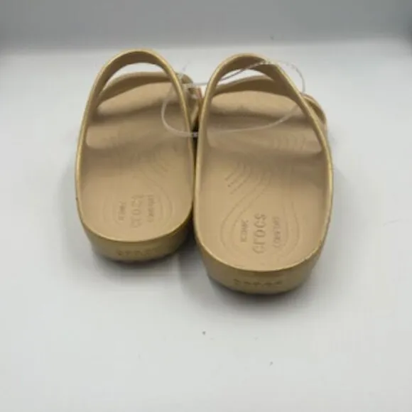 NEW Crocs Kadee II Metallic Strappy Sandals Women’s Sz 10 NWT