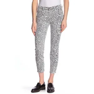 NEW CURRENT/ELLIOTT animal print crop skinny jeans in multicolor