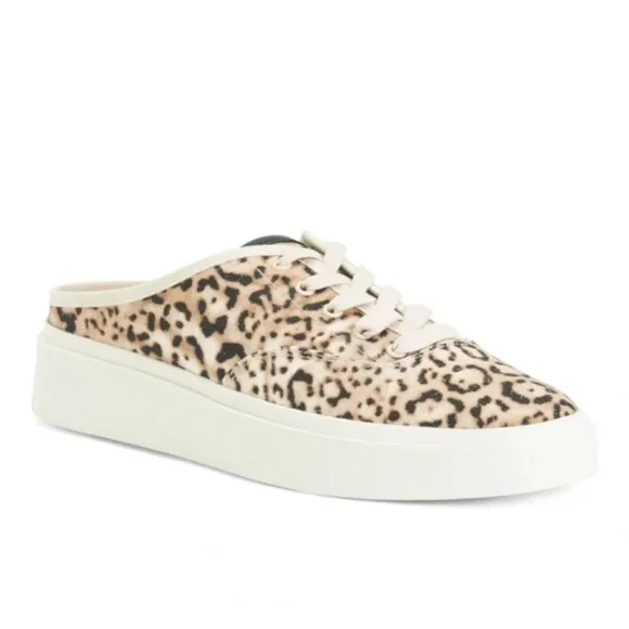 NEW Dolce Vita × CLEAR Vanie platform sneakers 8.5 Leopard Print slip on shoe