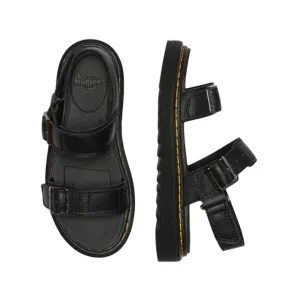 New! Dr. Martens Junior Kyle Leather Sandals in Black - Kids Size 3