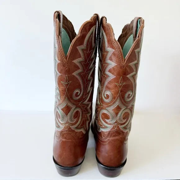New! Durango Crush 12&quot; Western Snip Toe Cowboy Boot Golden Brown Sz 9.5 Rodeo