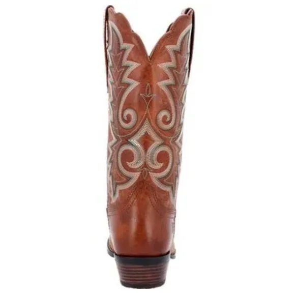 New! Durango Crush 12&quot; Western Snip Toe Cowboy Boot Golden Brown Sz 9.5 Rodeo
