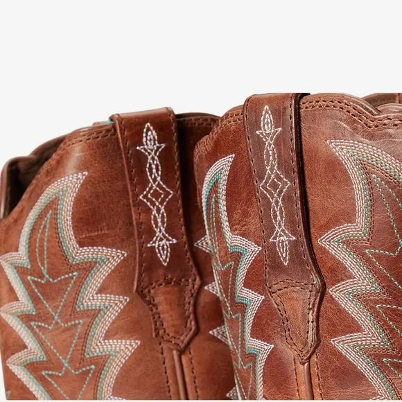 New! Durango Crush 12&quot; Western Snip Toe Cowboy Boot Golden Brown Sz 9.5 Rodeo